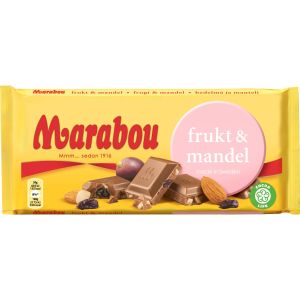 Marabou Frukt & Mandel - 200g