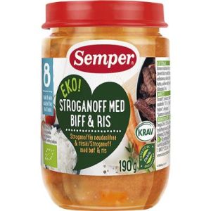 Semper EKO Stroganoff med biff 8 mån KRAV - 190g