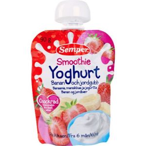 Semper Yoghurt BananJordgubb - 90g