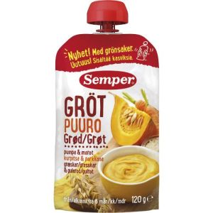 Semper RTE Gröt m pumpa & morot 6M - 120g