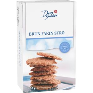 DAN SUKKER Brun Farin - 500g