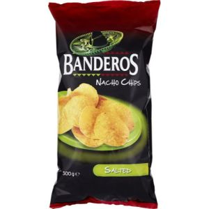 Banderos Nacho Chips Salt - 500G