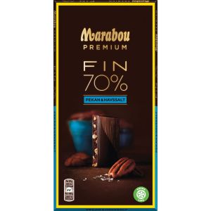 Marabou Premium Fin Havssalt Pekan 70%Kakao - 100 G