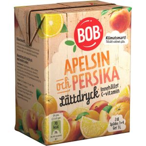 BOB Lättdryck Apelsin och Persika - 20 cl