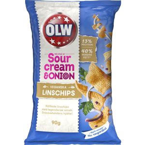 OLW Linschips Sourcream & Onion - 90 g