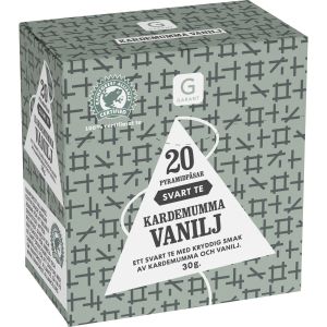 Garant Svart te Kardemumma/Vanilj - 20 st