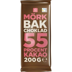 GARANT Bakchoklad Mörk 55% - 200 gr