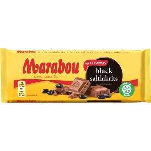 Marabou Black Saltlakrits - 100 g
