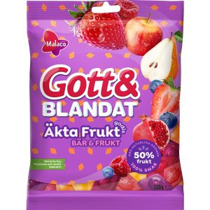 Malaco G&B Äkta Frukt Bär&Frukt - 220g