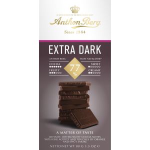 Anthon Berg Extra Dark Chocolate 77% - 80g
