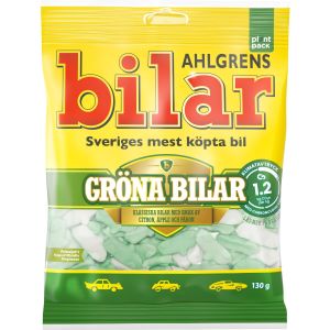 Ahlgrens Bilar Gröna Bilar - 130g