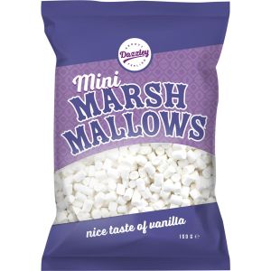Dazzley Mini Marshmallows vita - 150gr