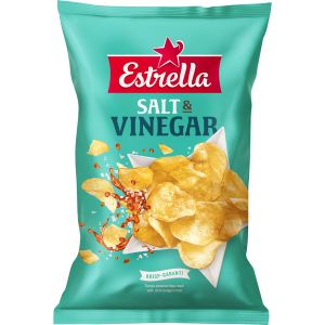Estrella Salt & Vinägerchips - 275 g