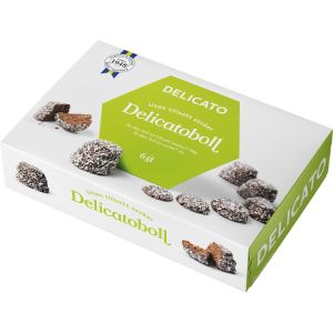 DELICATO Delicatoboll utan tillsatt socker - 6x40g