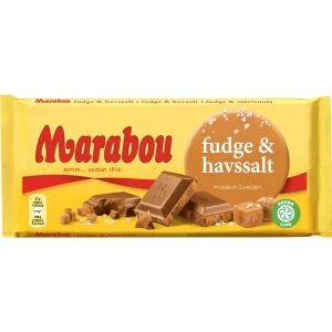 Marabou Fudge & havssalt - 185 g