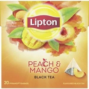 Lipton Peach Mango Tea - Pyramid - 20 påsar