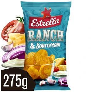 Estrella Ranch & Sourcream chips - 275 g