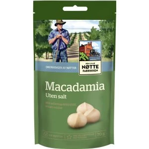Den Lille Nöttefabrikken Australiensk Macadamia - 70 g