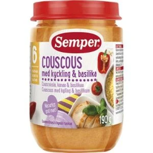 Semper Couscous med kyckling 6 mån - 190g