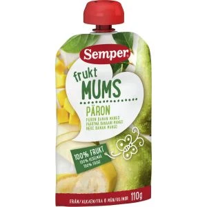 Semper Fruktmums Päron (Pouch) 6M - 110g