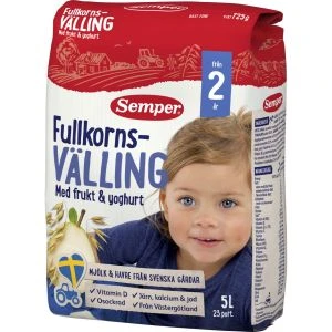 Semper Fullkornsvälling frukt yoghurt 2år 5l - 725g