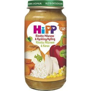 Hipp Risotto Milanese m kyckl&paprik 12m - 250 g