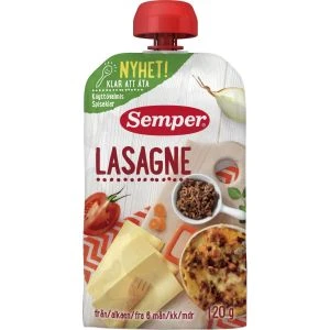 Semper RTE Lasagne 6 mån - 120g