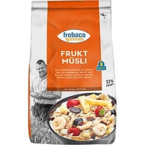 Frebaco Kvarn  Frukt Müsli - 700 g