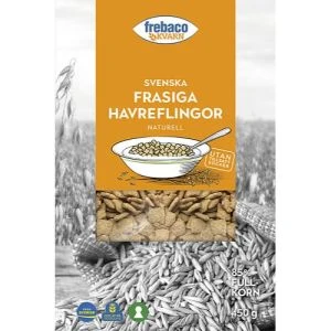 Frebaco Kvarn  Frasiga Havreflingor Naturell - 450 g