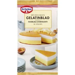 Dr. Oetker Gelatinblad av nöt - 10 st