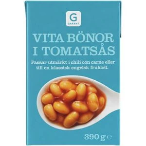 GARANT VITA BÖNOR I TOMATSÅS - 390G