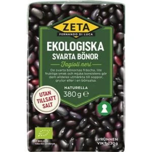 Zeta Svarta Bönor Ekologiska - 380g