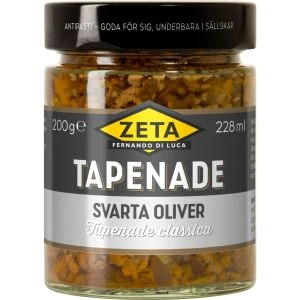 Zeta Tapenade av svarta oliver - 200g