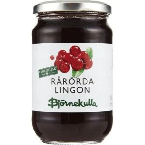 Björnekulla Rårörda ekologiska lingon - 400g