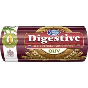 Digestive Fullkornsvetekex bakat med olivolja - 400g