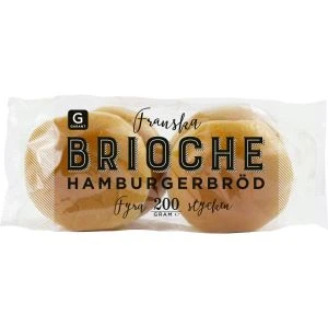 Garant Brioche hamburgerbröd - 200 g