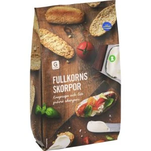 Garant Fullkornsskorpa Fullkornsskorpor påse - 400g