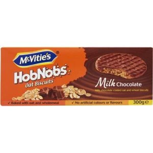 McVities Hob Nobs Milk Chocolate - 300 gram