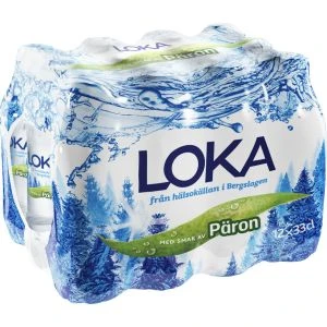 Loka Kolsyrat vatten päron - 12x33cl