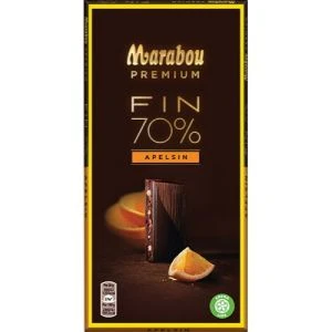 Marabou Premium Fin Apelsin 70% Kakao - 100g