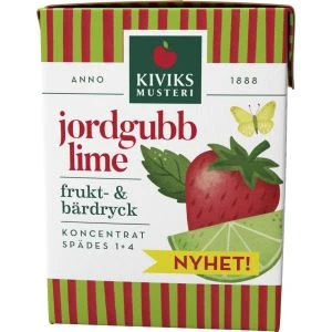 Kiviks Musteri Jordgubb/Lime Frukt & Bärdryck Konc - 2 dl