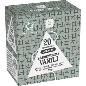 Garant Svart te Kardemumma/Vanilj - 20 st