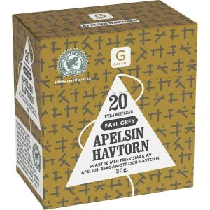 Garant Earl Grey Havtorn/Apelsin - 20 st
