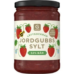 Garant Lättsockrad jordgubbssylt - 375gr