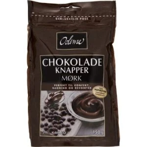 Odense Chokladknappar mörk - 150 g