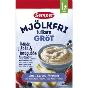 Semper Mjölkfri fullkornsgröt bär 1 år - 13 port