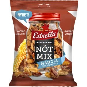 Estrella Nötmix Honung & Salt Mandel - 175 g