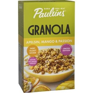 Paulúns Granola Apelsin, Mango & Passion - 450g