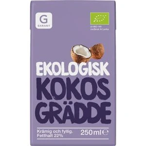 Garant Ekologiska Kokosgrädde 22% Eko - 250ml