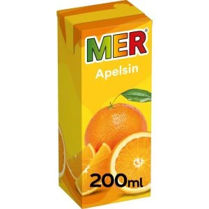 MER Fruktdryck utan kolsyra APELSIN - 200ml